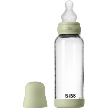 BIBS Baby Glass Bottle Silicone biberon anticolici cu suzetă din silicon - imagine 3